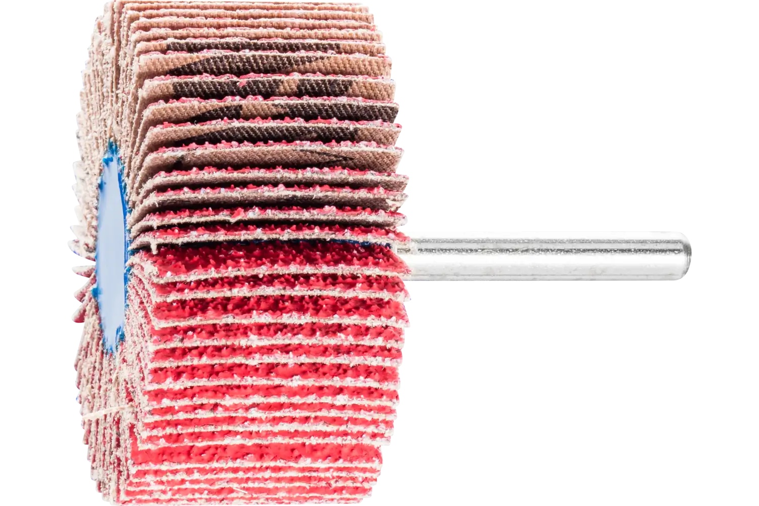 Picture of Pferd Mounted Flap Wheel, 2-1/2" X 1, 40 Grit, 1/4" Shank, Ceramic Oxide Co-Cool